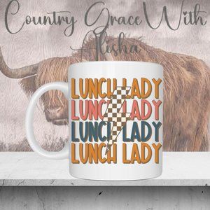 Lunch Lady Mug 11oz Ceramic Coffee Mug Tea Cup